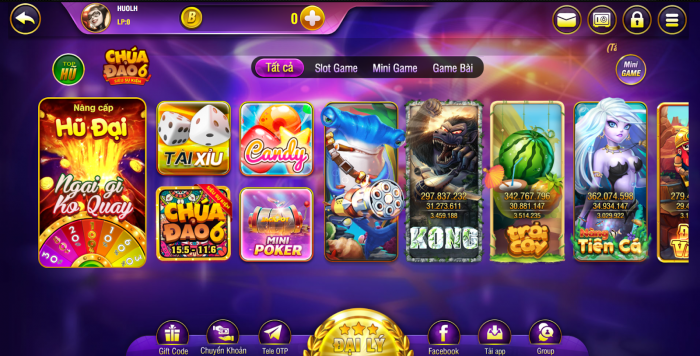 Những game có tại Bay vip