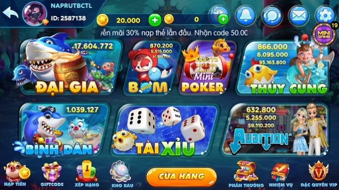 Cổng game uy tín Ban ca tai loc hiện nay