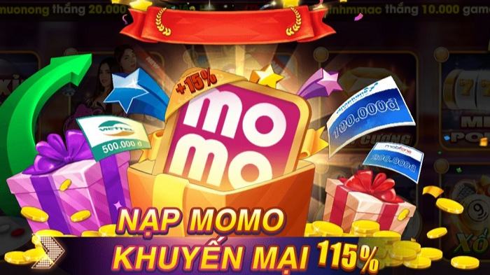 Nạp tiền ưu đãi khủng với Momo