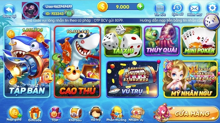 Một số thể loại game khác tại Vua Hải Tặc