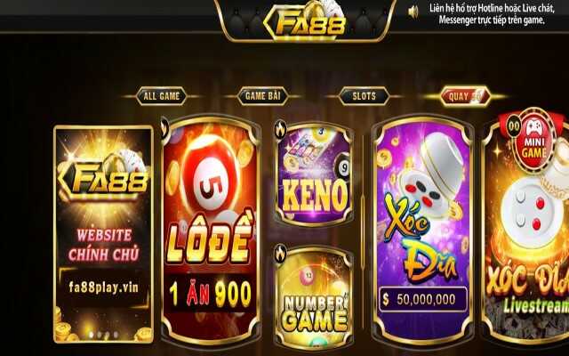 Kho game Fa88 đang có những tựa game cá cược như thế nào?